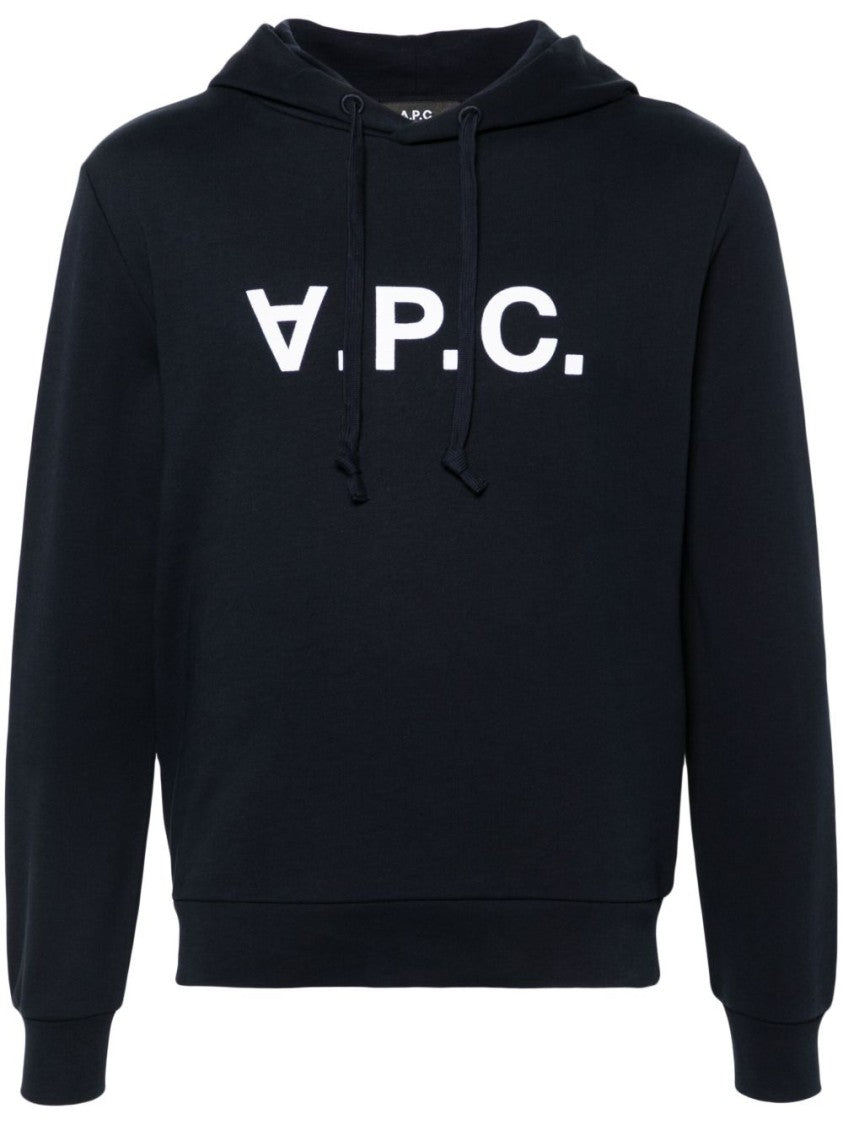 A.P.C. Midnight Blue Organic Cotton Blend Hoodie