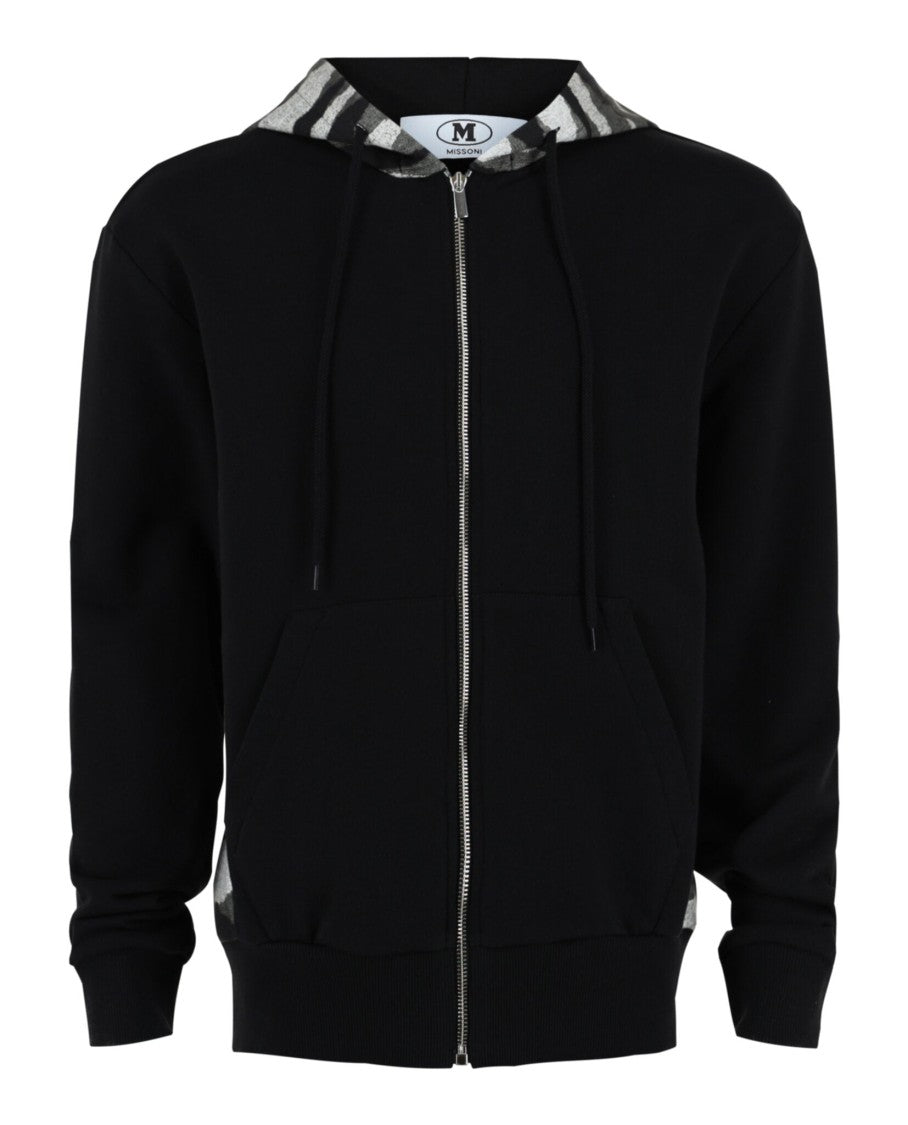 M Missoni Zig Zag Print Zip Up Hoodie