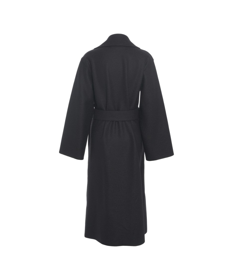 Harris Wharf London Coat With Belt At The Waist