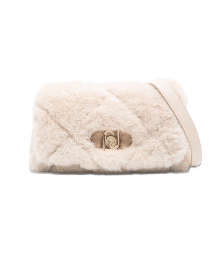 Liu Jo Quilted Plush Shoulder Bag