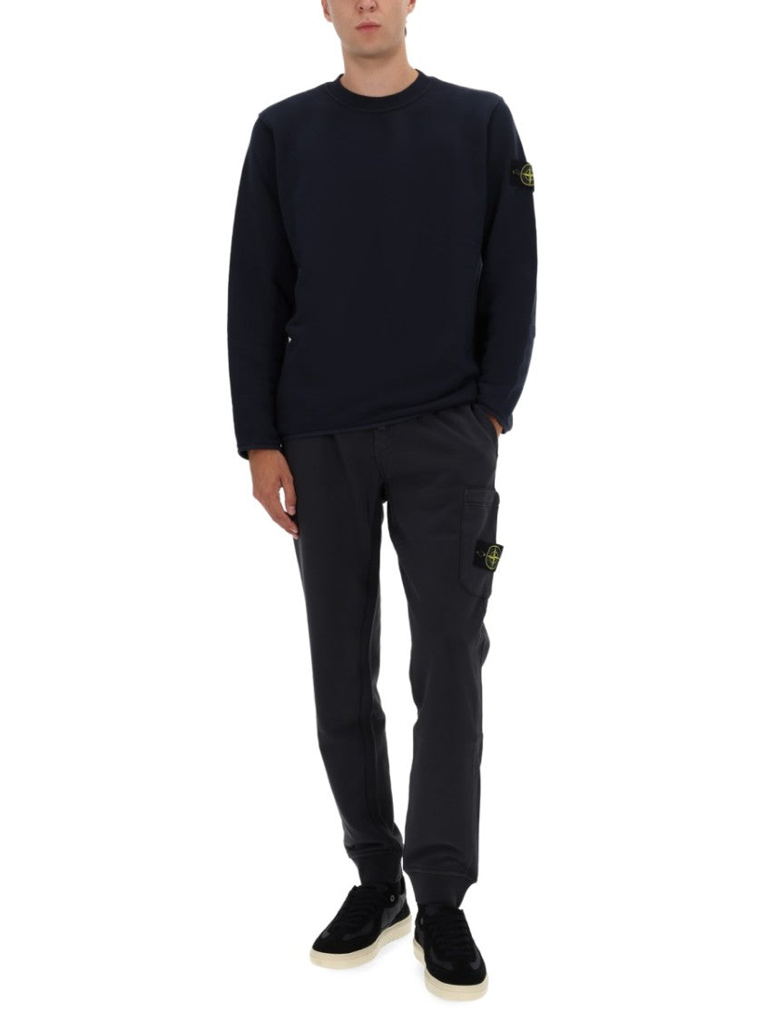 Stone Island Relaxed Fit Blue Sweatshirt