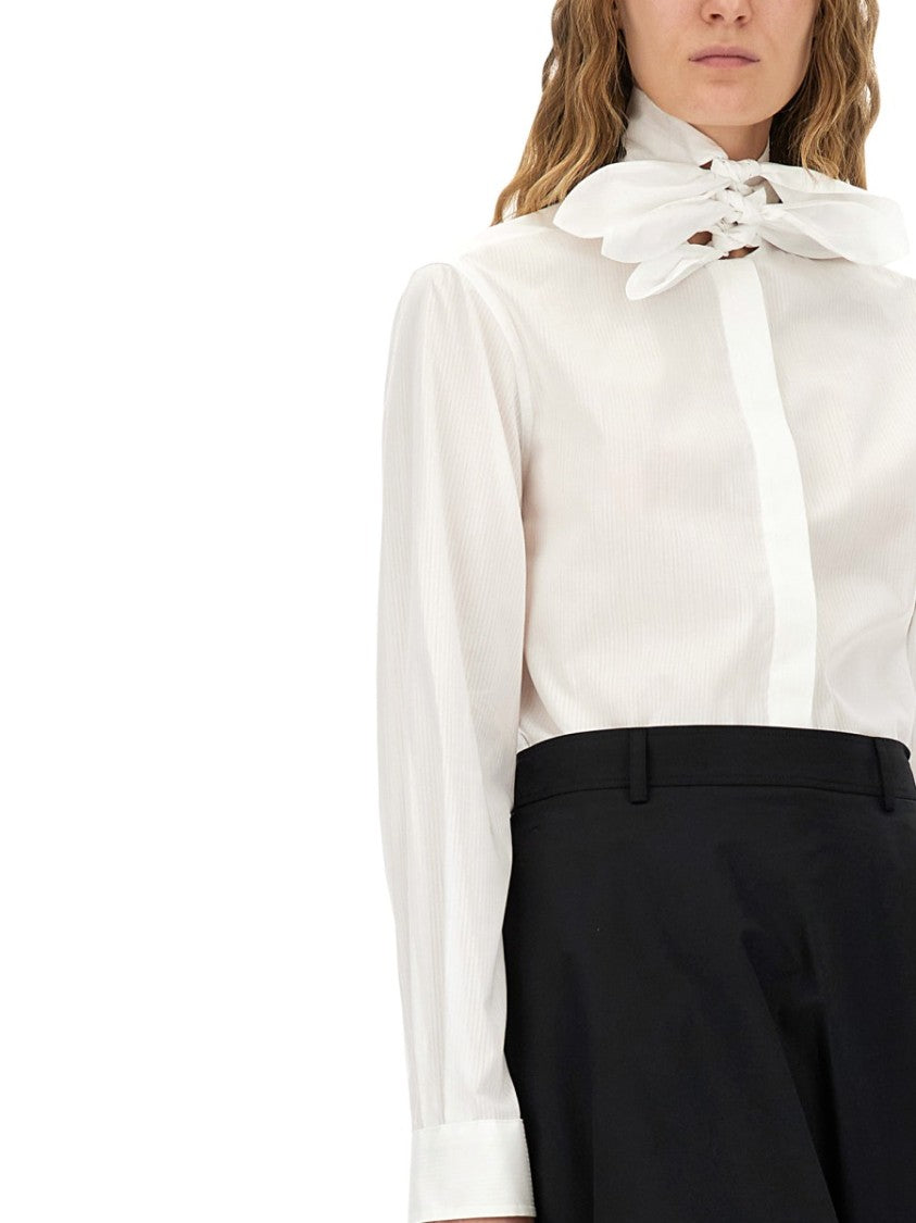 Moschino Cotton Poplin Jacquard Shirt