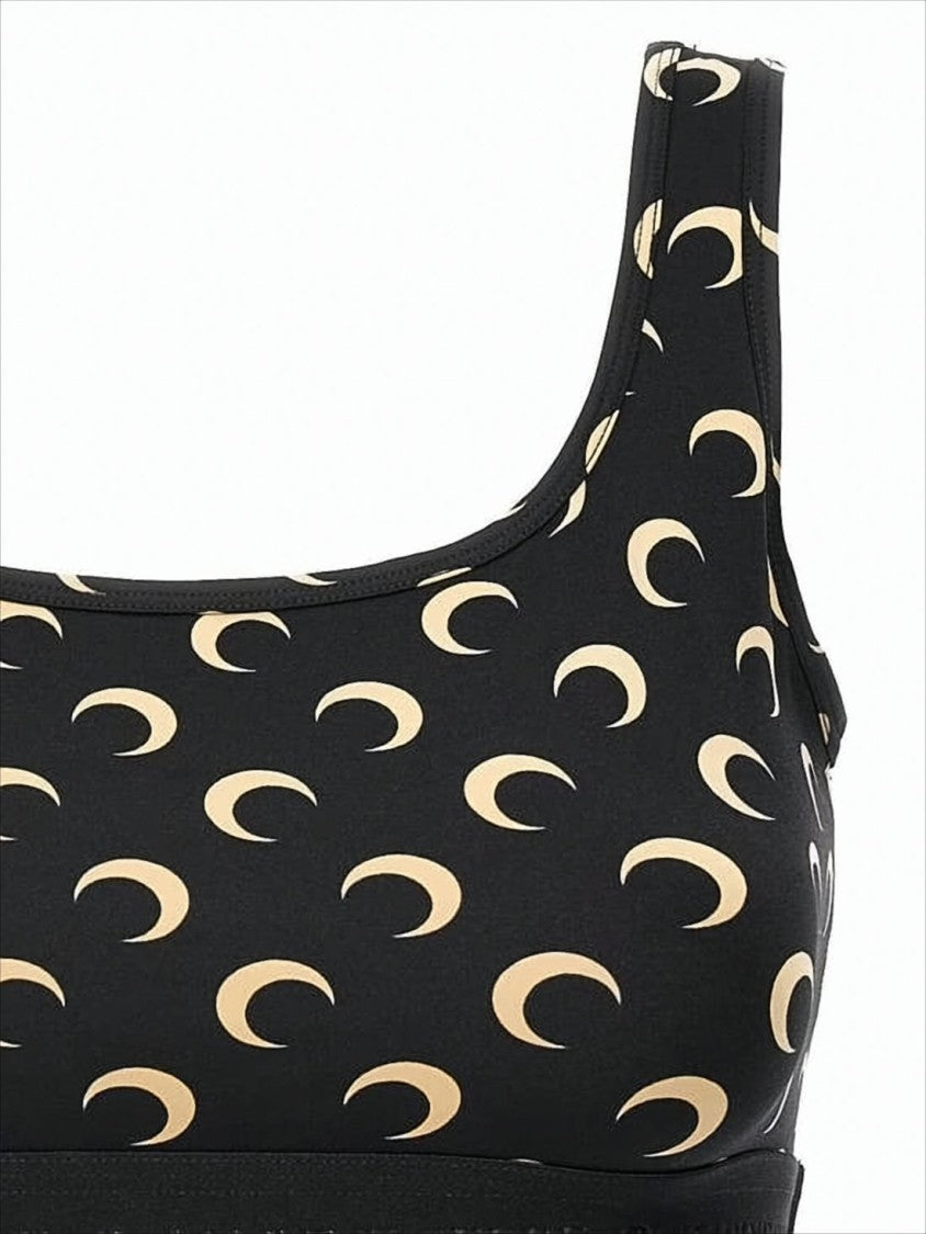 Marine Serre Fitted Underwear Top With Crescent Moon Pattern