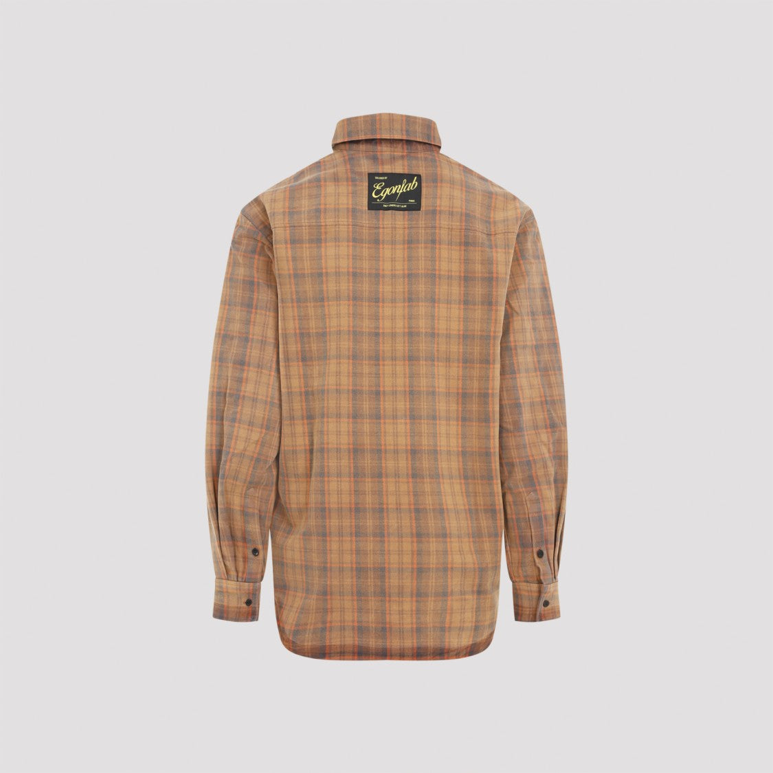 Egonlab Plaid Cotton Shirt With Chest Pocket And Relaxed Fit