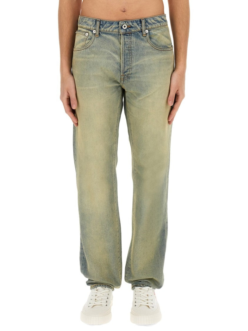 Kenzo 'Drawn Varsity' Slim Bara Jeans