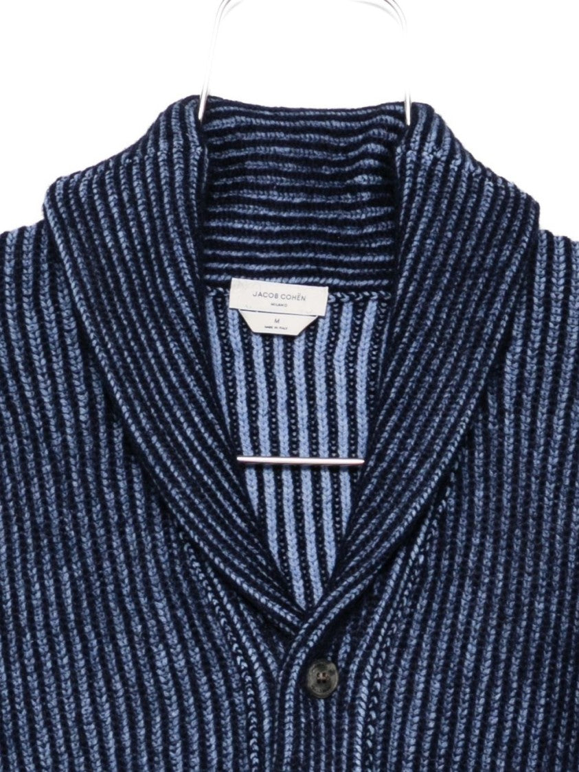 Jacob Cohen Classic Blue Sweater With Round Neckline