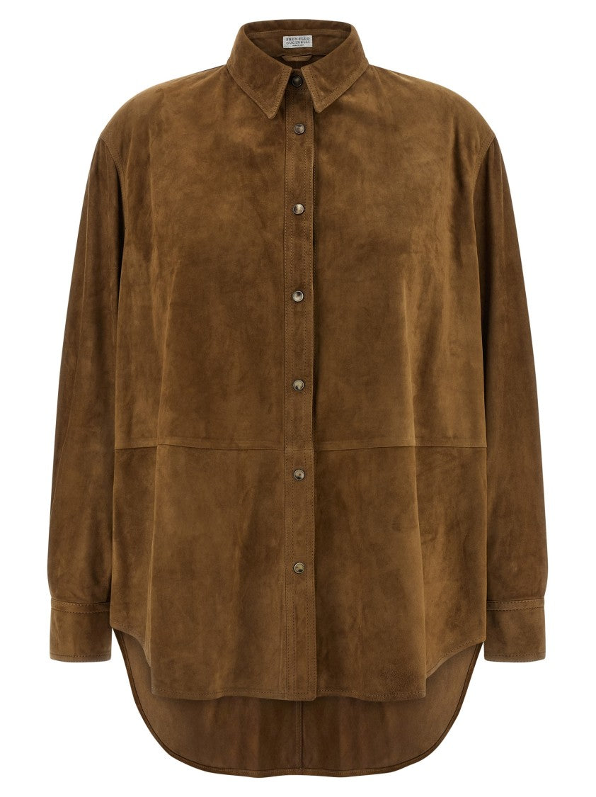 Brunello Cucinelli Suede Shirt