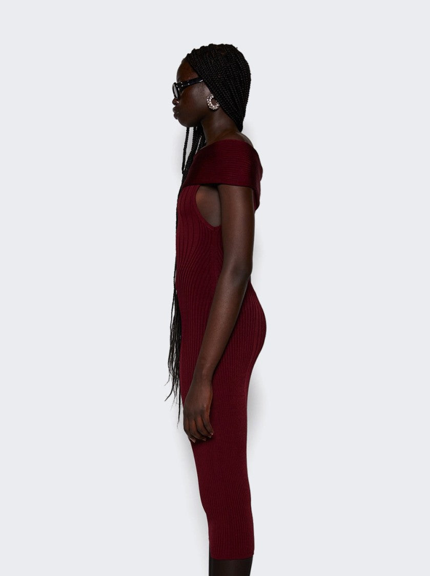 Mugler Off-Shoulder Sculpting Dress