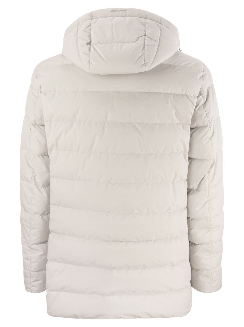 Herno Medium Hooded Down Jacket