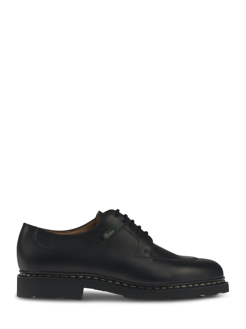 Paraboot Smooth Leather Lace-Up Flat Shoes