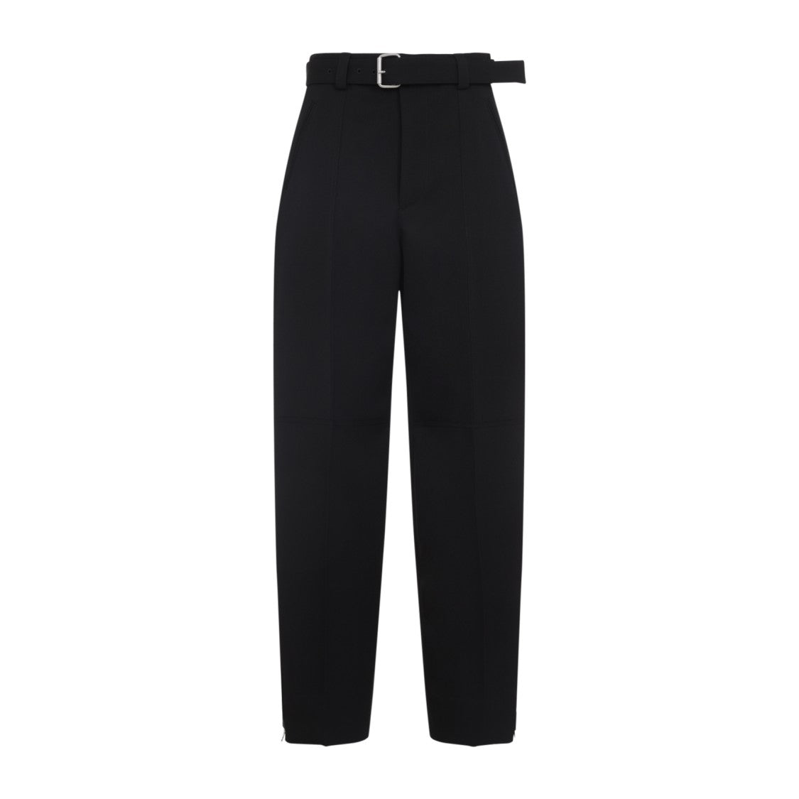 Bottega Veneta Tailored Black Wool Trousers With High Waist