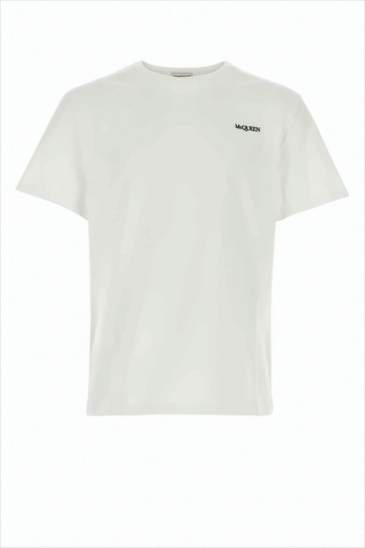 Alexander Mcqueen Classic Crew Neck Short-Sleeve Cotton T-Shirt