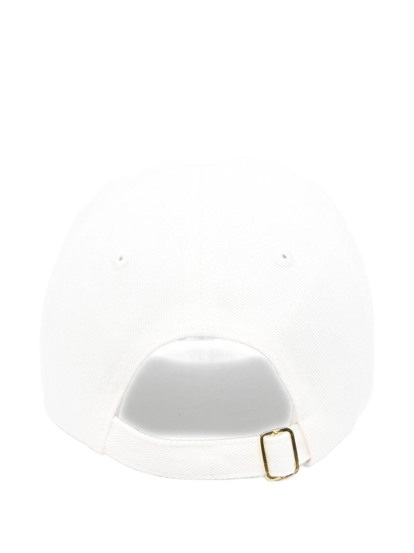 Casablanca Bianco Cap With Curved Brim