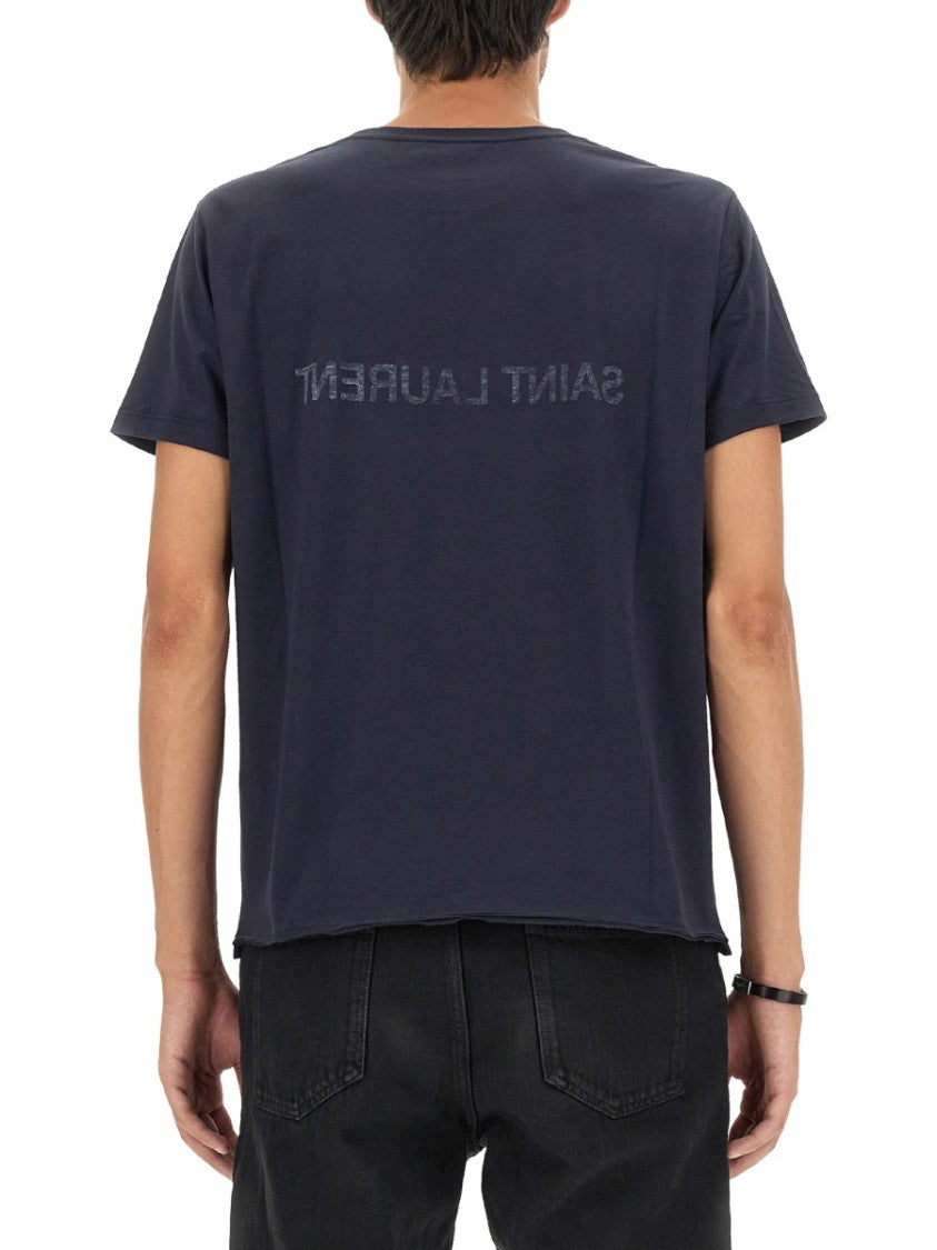 Saint Laurent Inverted Logo T-Shirt