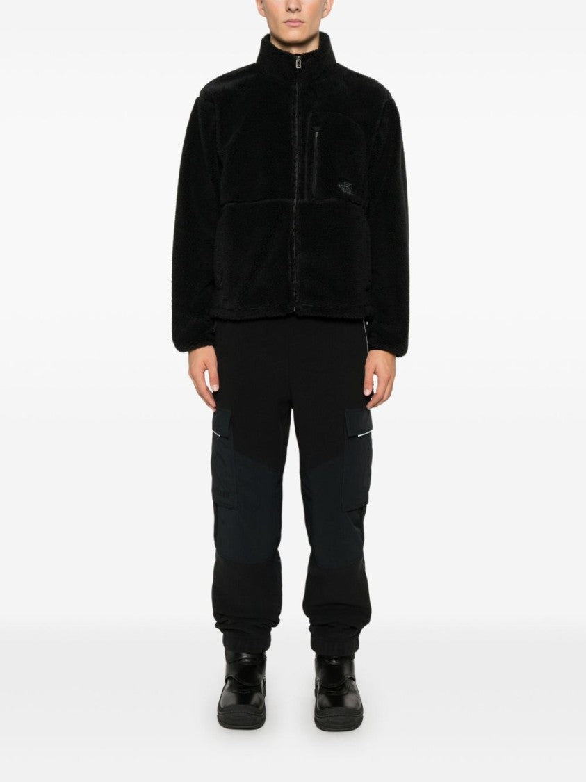 The North Face Plush High-Collar Black Fleece Jacket