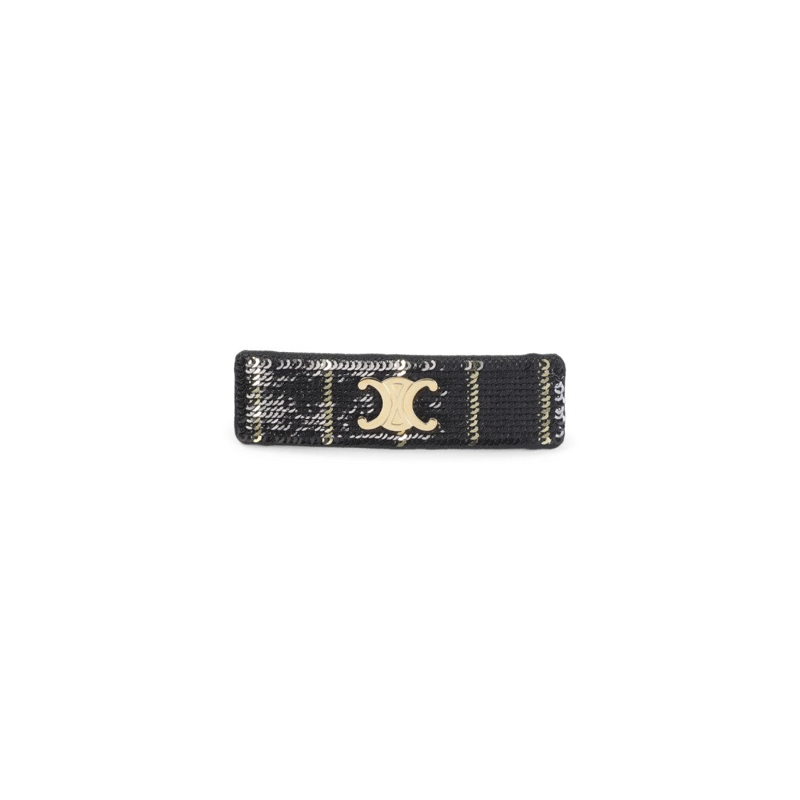 Celine Striped Sequins Hair Clip