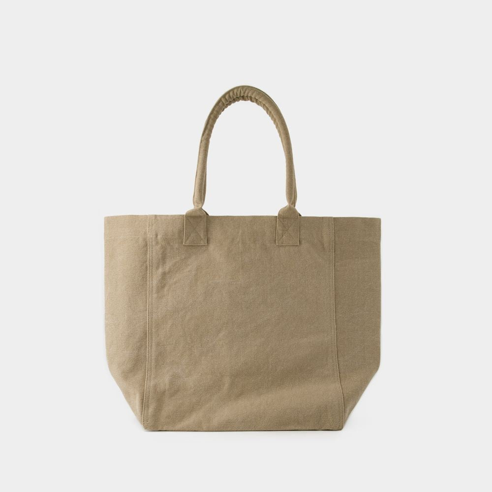 Isabel Marant Yenky Gz Tote Bag - Cotton - Beige