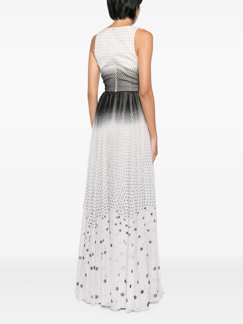 Saiid Kobeisy Polka Dot-Print Gradient-Effect Dress