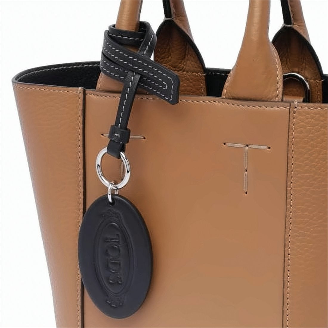 Tod's Textured Leather Tote Bag With Detachable Strap