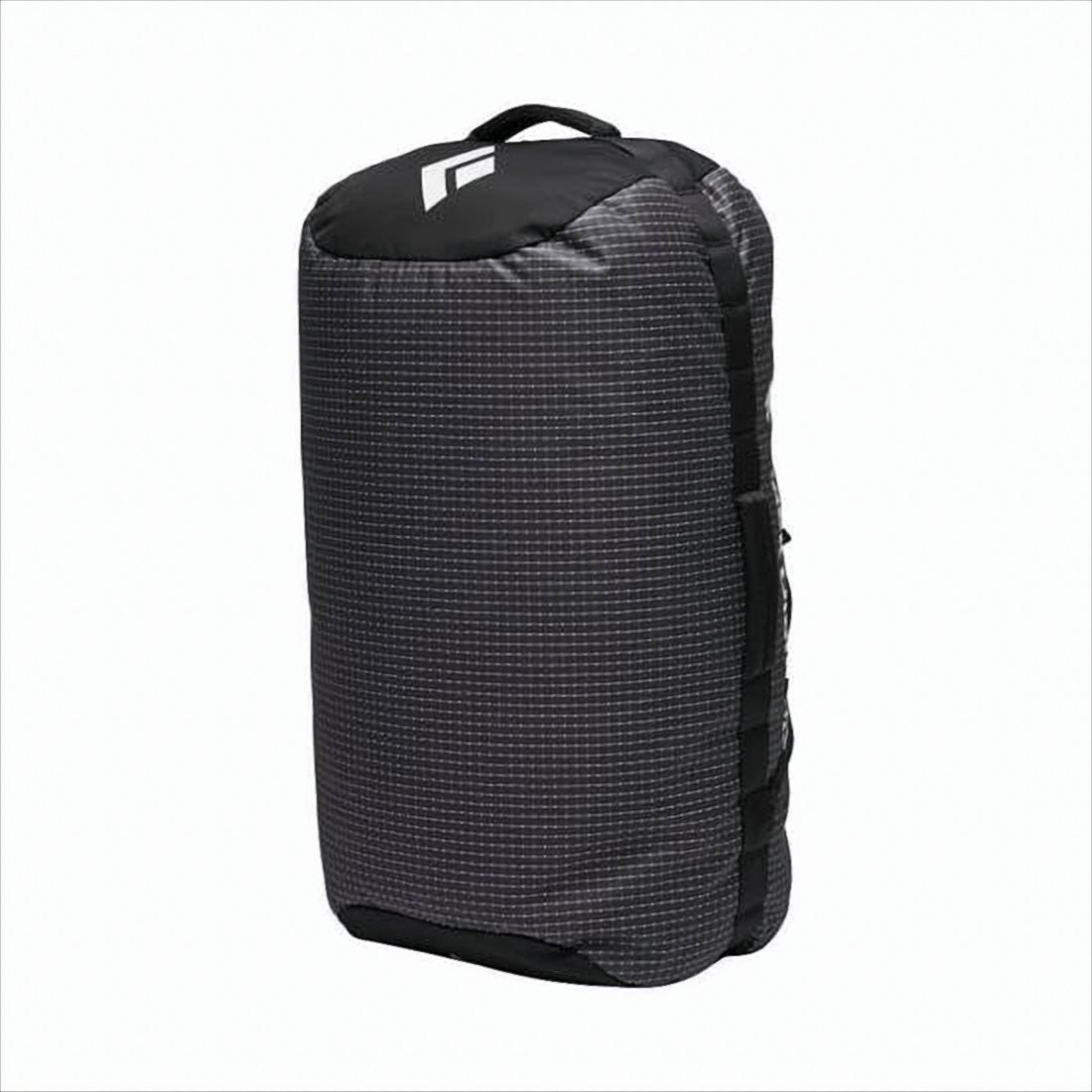 Black Diamond Rectangular Black Duffle Bag With Adjustable Straps