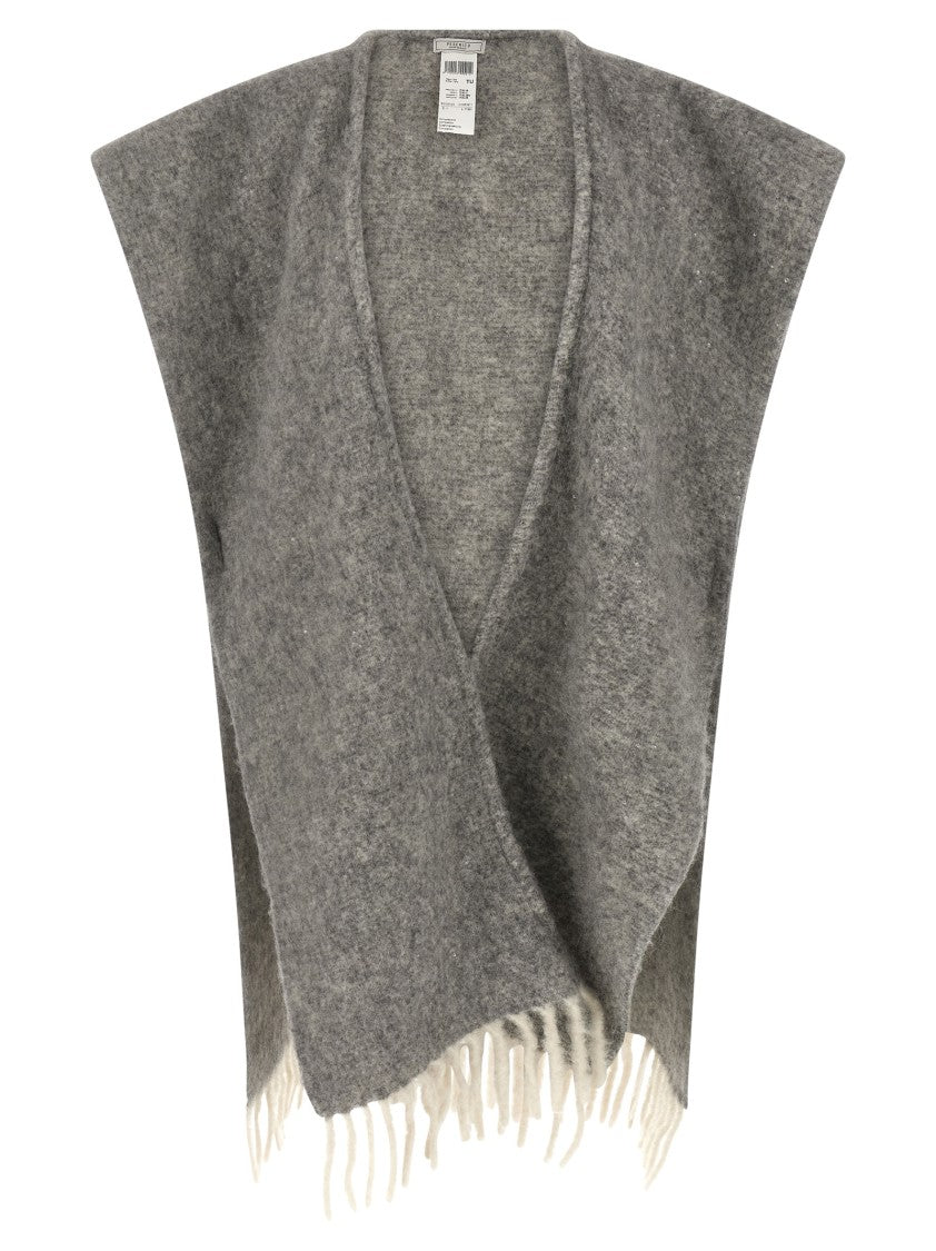 Peserico Bouclé Yarn Cape