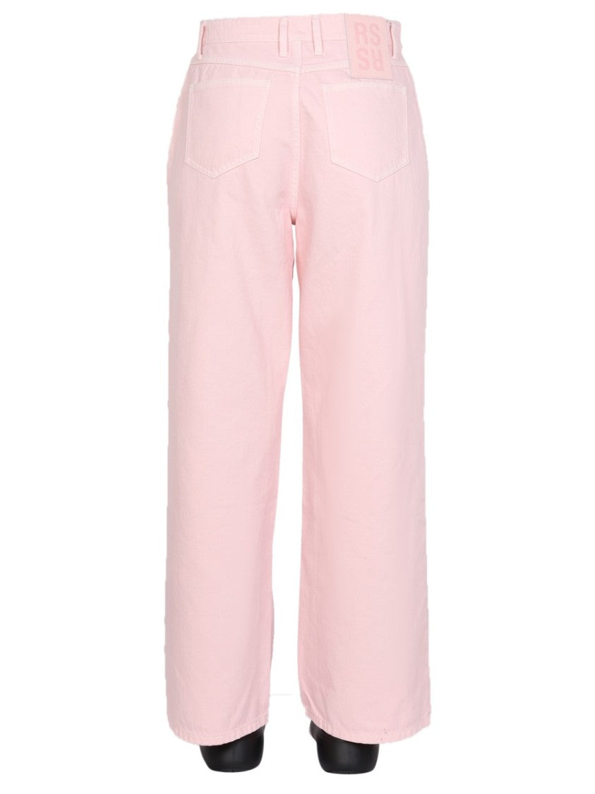 Raf Simons High Waisted Wide Leg Pants