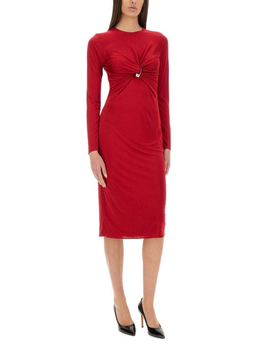 Versace "Safety Pin" Midi Dress