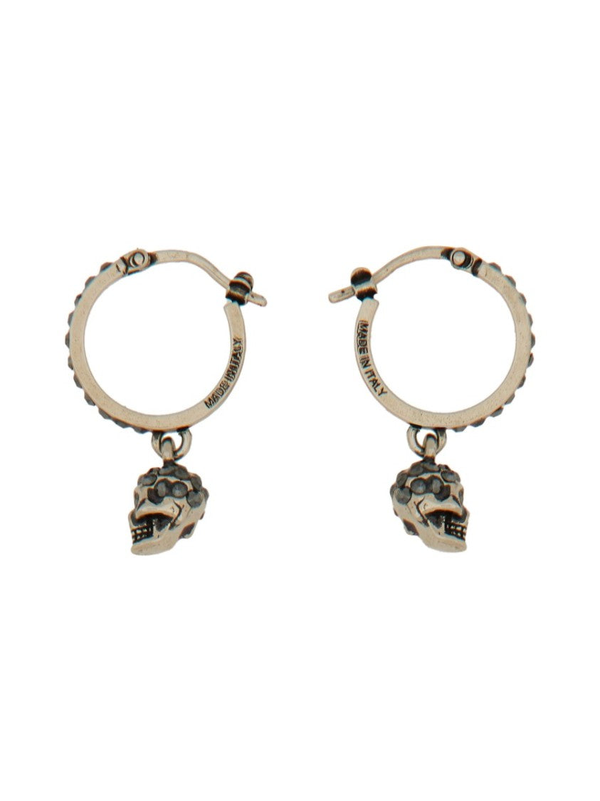 Alexander Mcqueen Orecchini A Cerchio Skull
