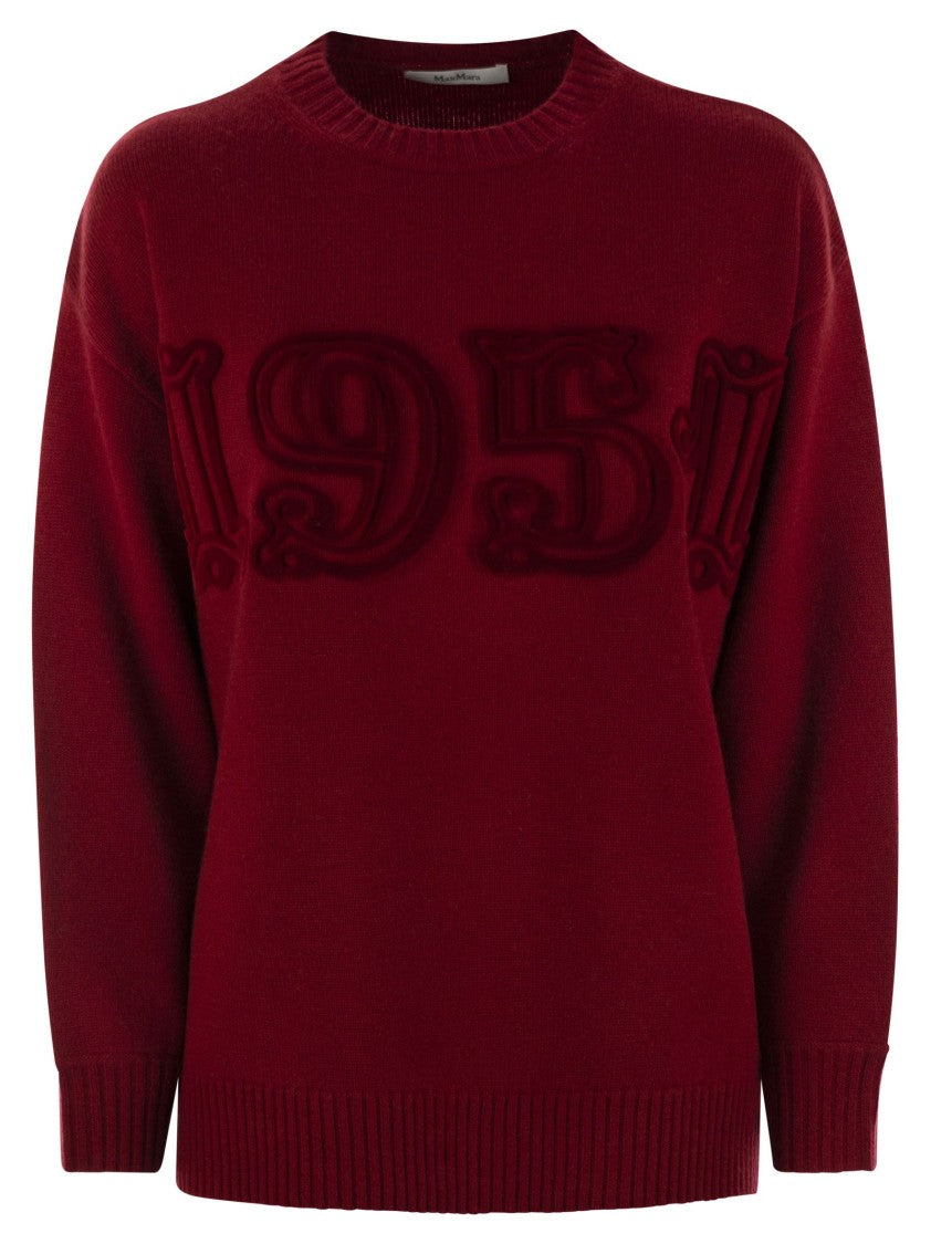 Max Mara Fido - Monogram Pullover In Wool And Cashmere