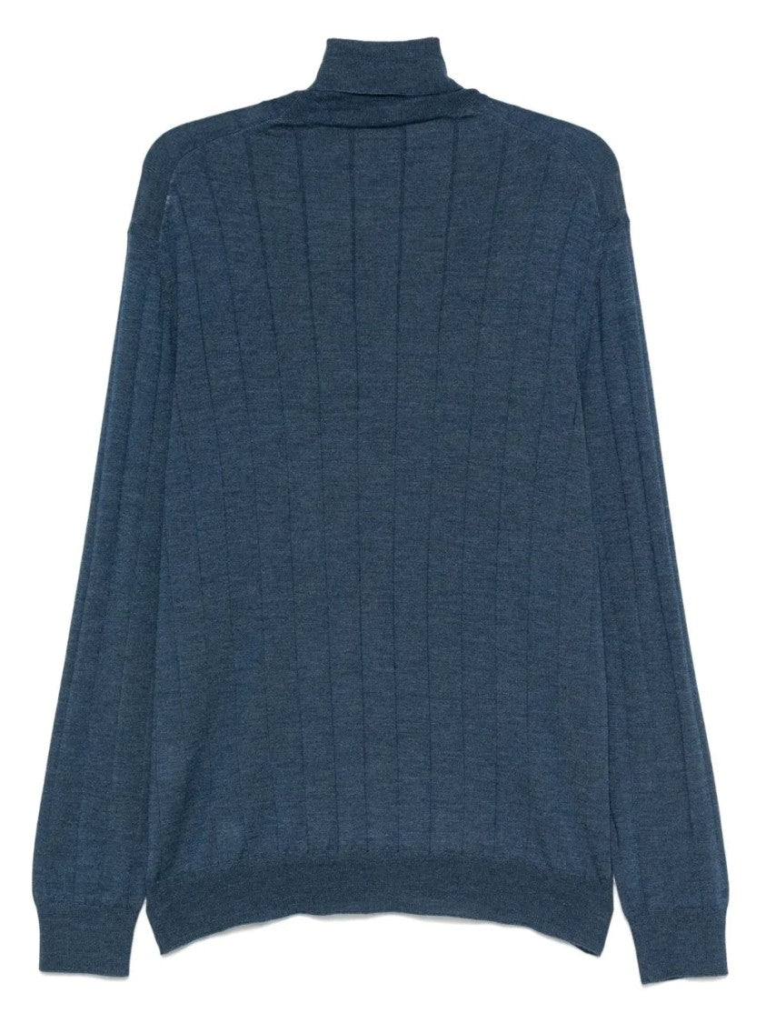 Gran Sasso Ribbed Turtleneck Top