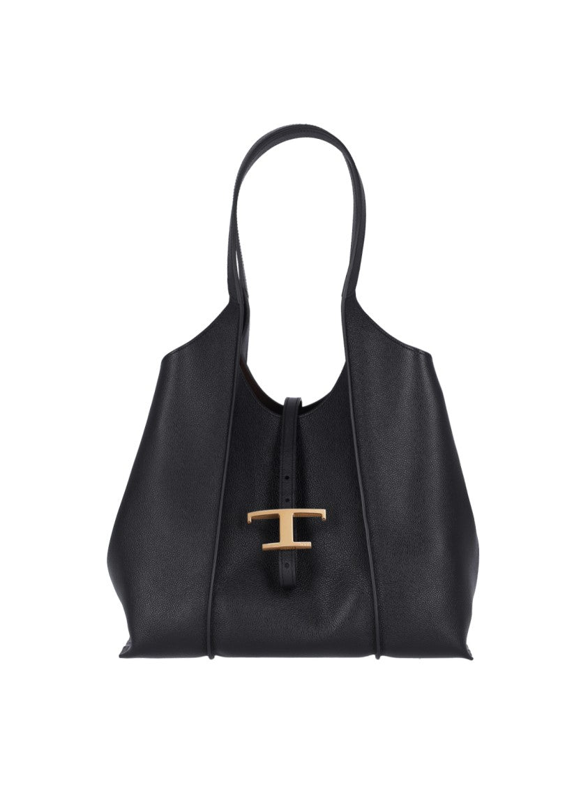 Tod's "T Timeless" Small Tote Bag Black