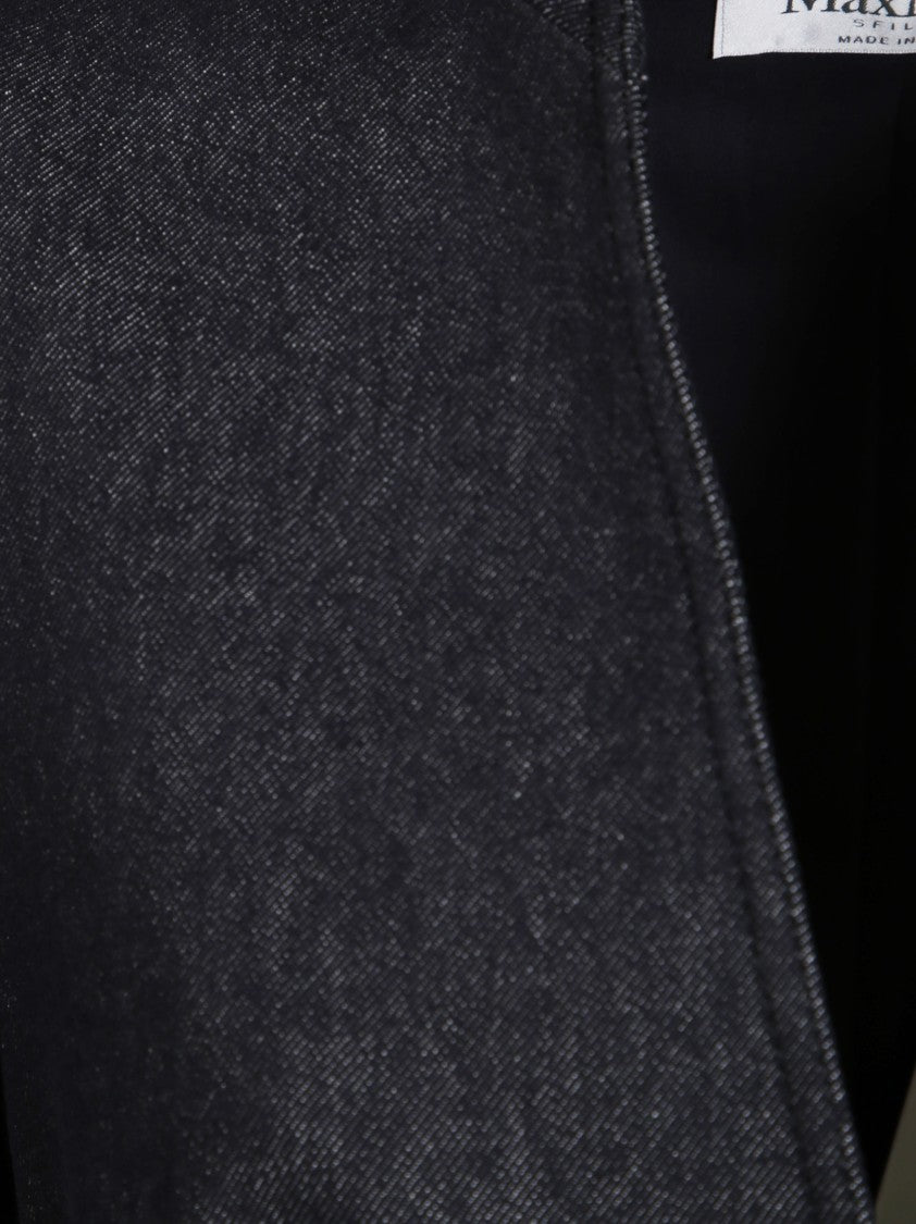 Max Mara Beatrice Black Jacket With Notched Collar