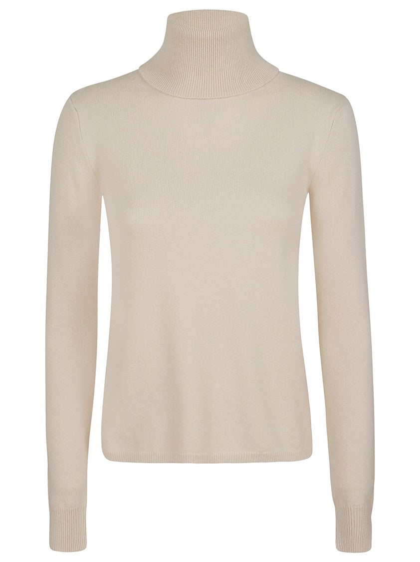 Max Mara High Neck Wool Sweater With Long Sleeves