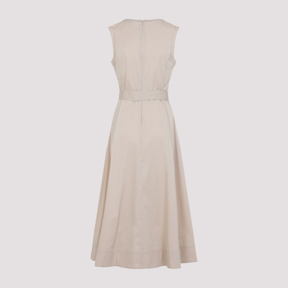 Peserico Beige Cotton Long Dress