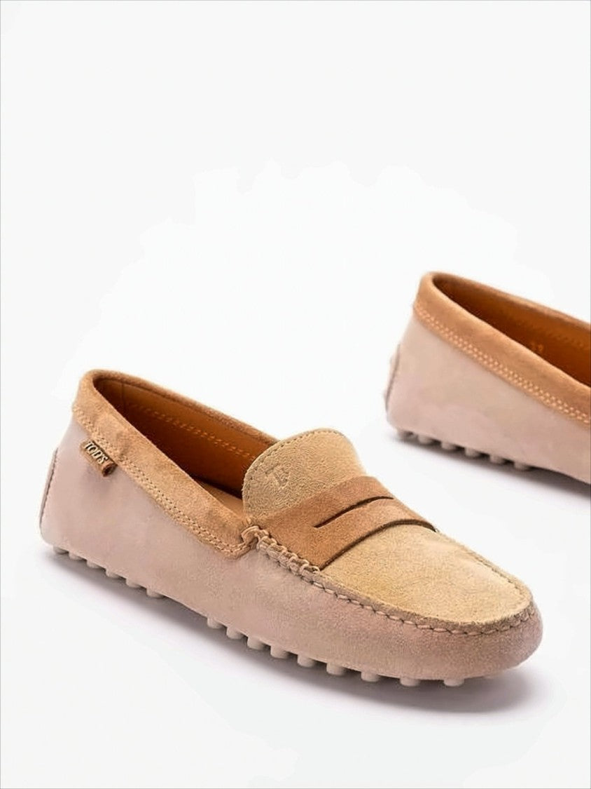 Tod's Suede Loafers With Classic Moccasin Silhouette And Penny Strap