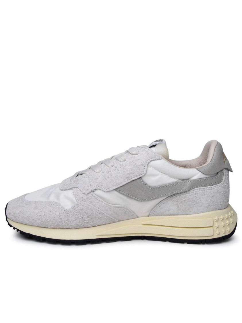 Autry Two-Tone Leather Sneakers With Suede Accents