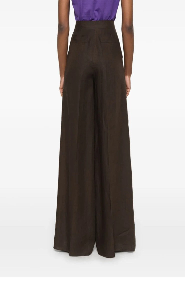 Max Mara Wide-Leg Pants With High Waist And Flowing Silhouette