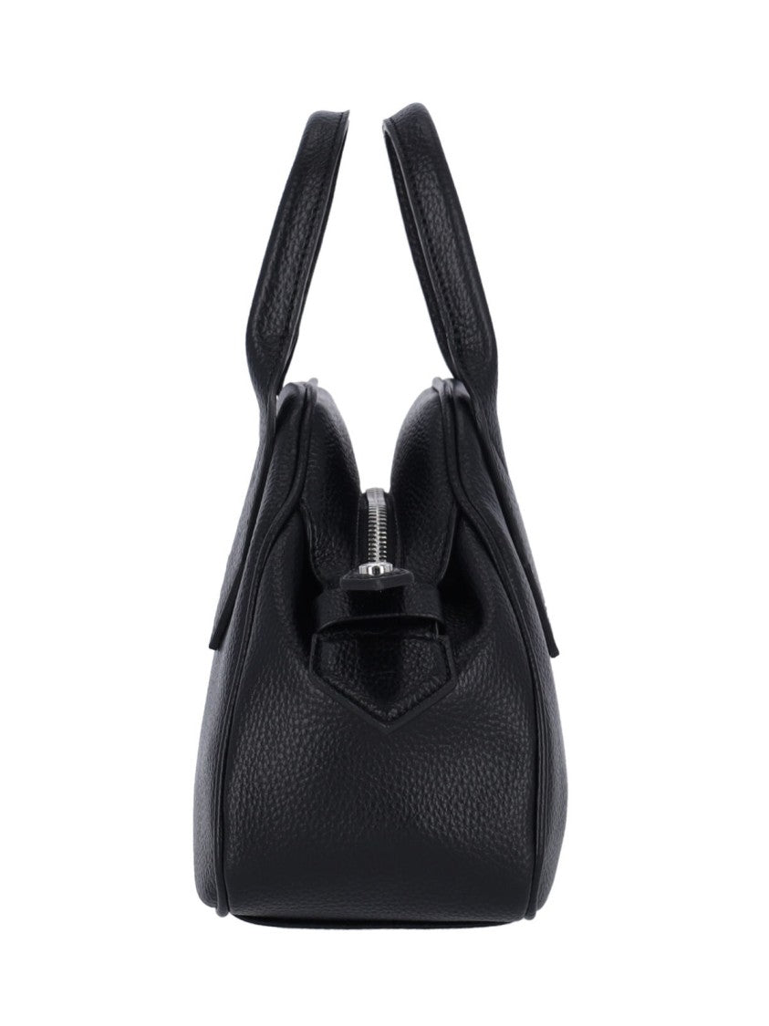 Vivienne Westwood Structured Pebbled Texture Shoulder Bag With Dual Handles