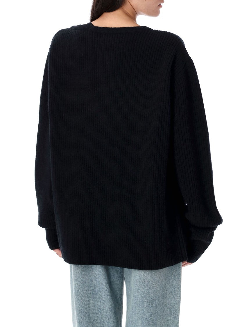 Extreme Cashmere You Relaxed Fit Ribbed Knit Sweater