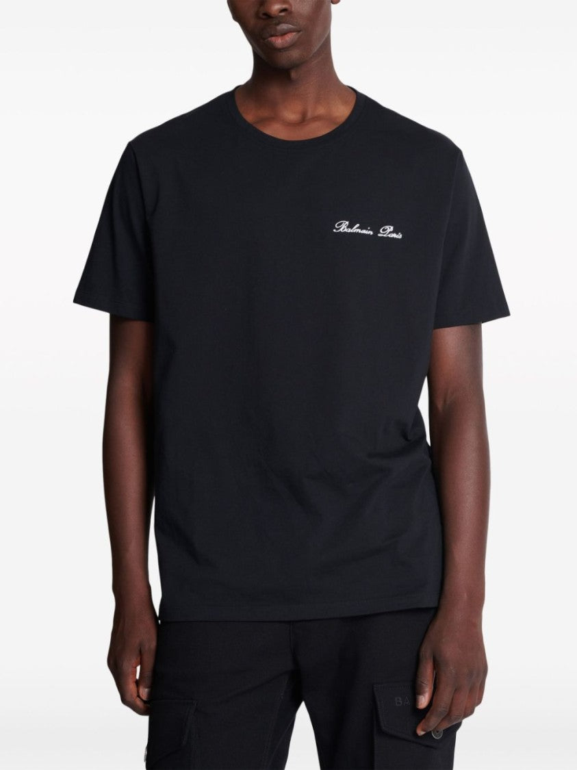 Balmain Cotton Signatured T-Shirt