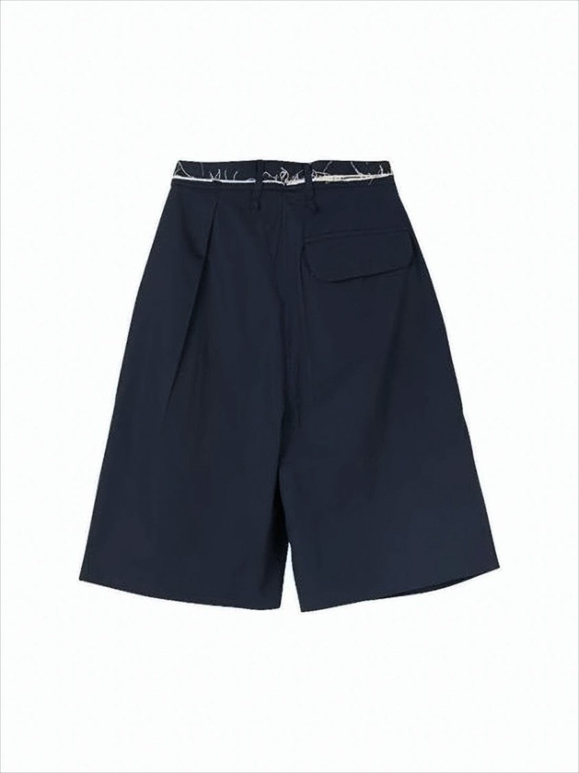 Camiel Fortgens Wide-Leg Cotton Shorts With High Waist