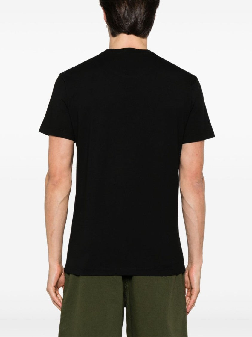 Dsquared2 Minimalistic Black Cotton T-Shirt With Subtle Detail