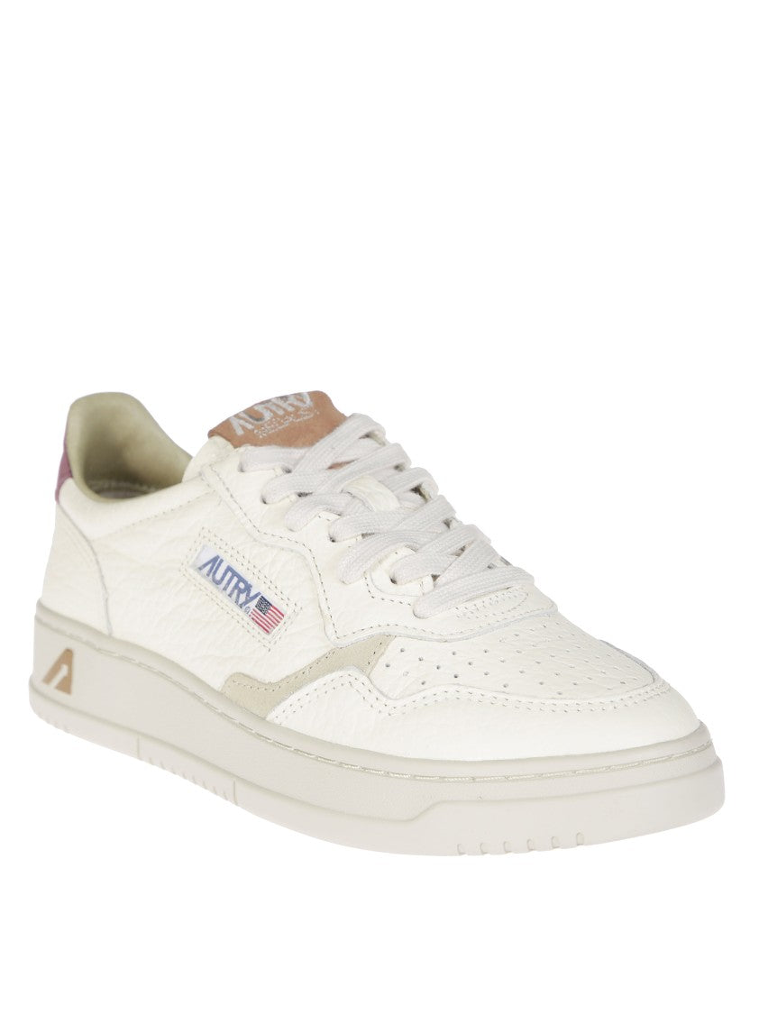 Autry Low-Top Sneaker With Smooth Leather And Suede Accents