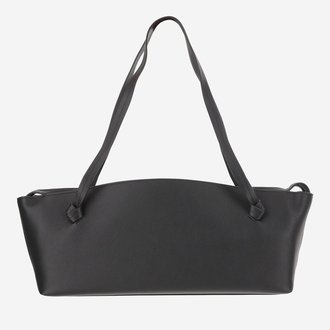 Jil Sander Bordeaux Leather Shoulder Bag