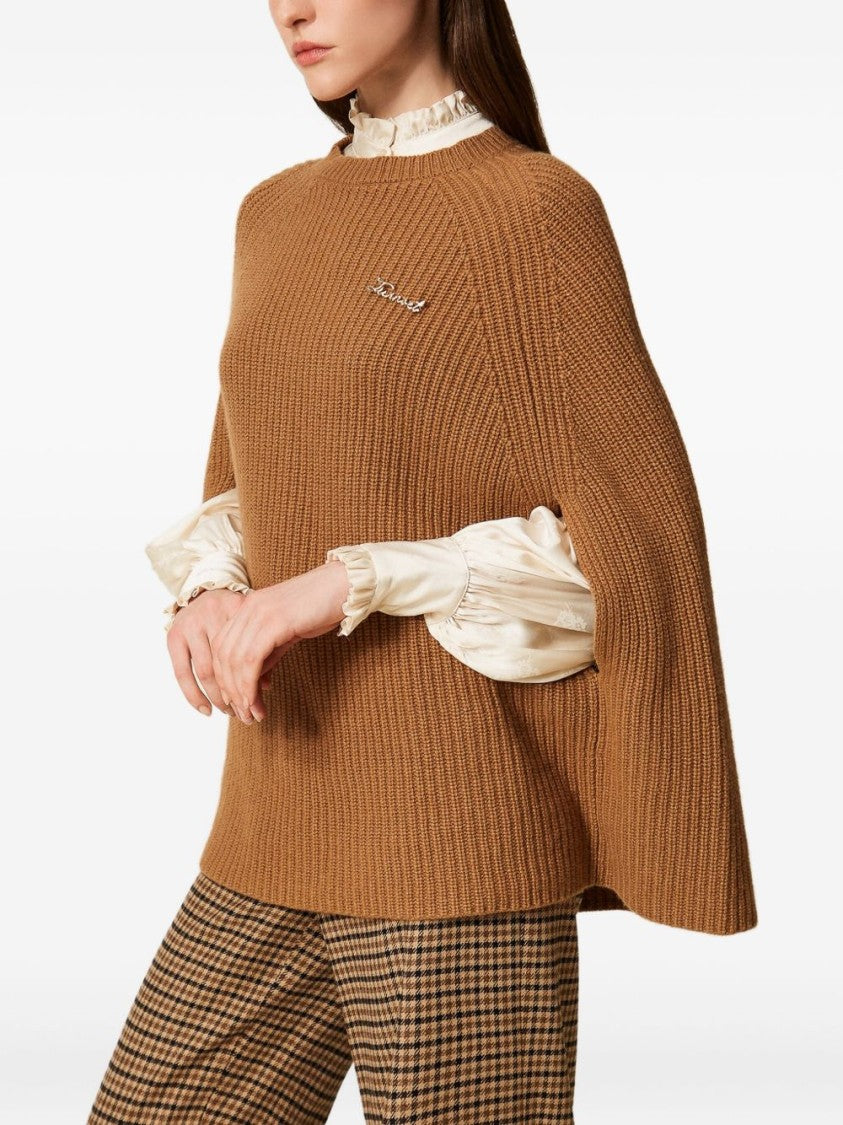 Twin-Set Tailored Beige Giacconi Coat With Comfort