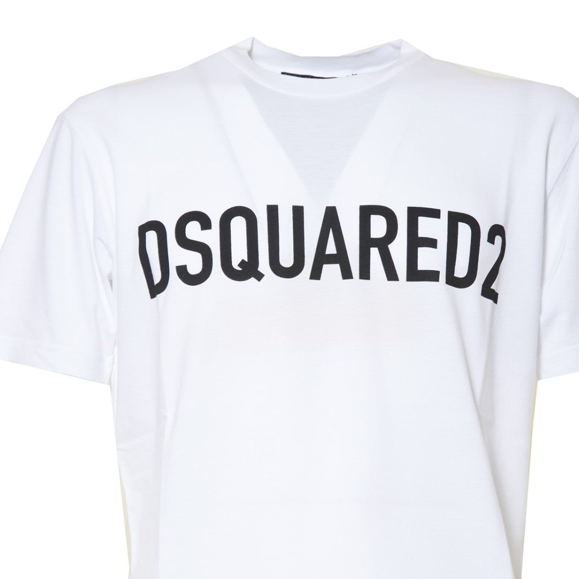 Dsquared2 Cool-Fit White Cotton T-Shirt With Logo Print
