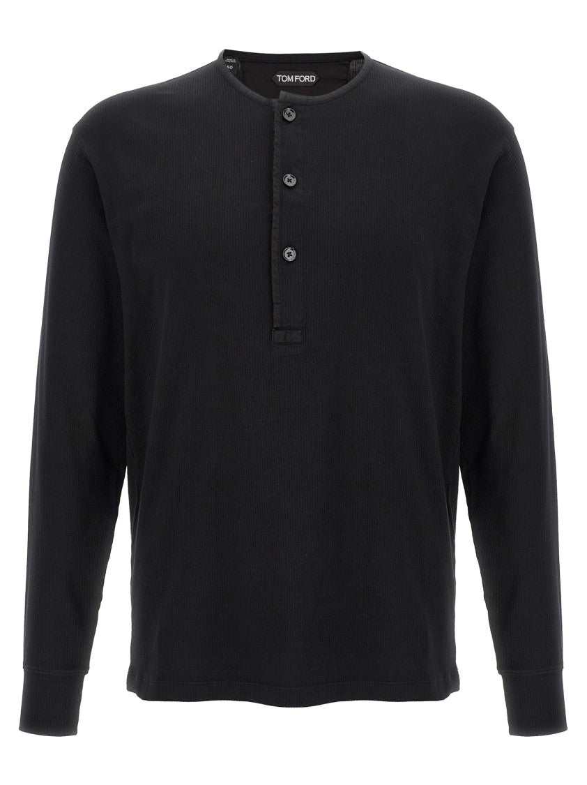 Tom Ford Ribbed Cotton T-Shirt