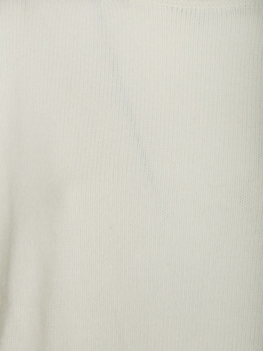 Max Mara High-Neck Knit Sweater With Ribbed Texture