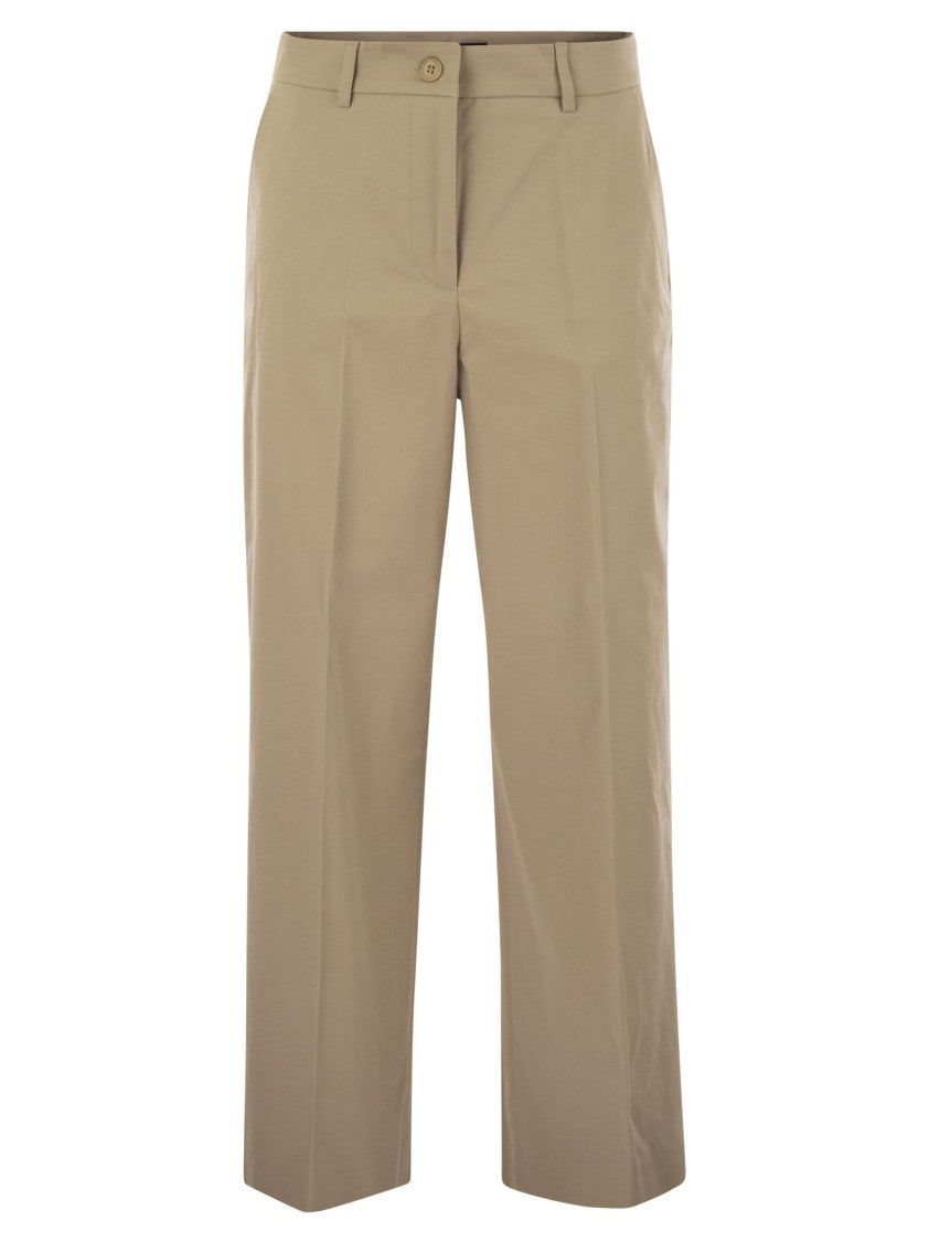 Max Mara Urial - Cotton Satin Crop Trousers