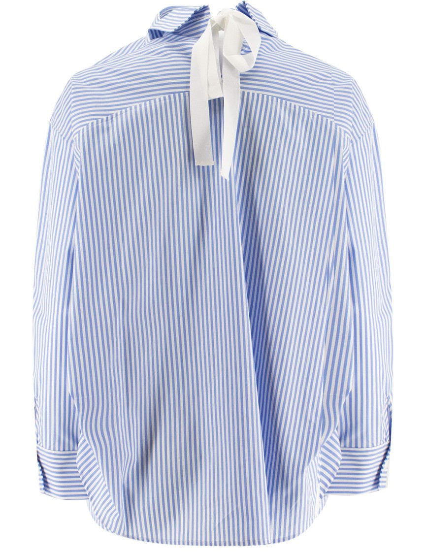 Ermanno Firenze Striped Shirt With Exclusive Floral Embroidery